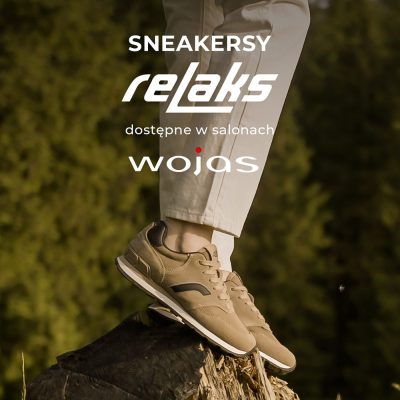 Promocja Nowe modele sneakersów RELAKS w salonach Wojas. Nowe modele sneakersów RELAKS w salonach Wojas.