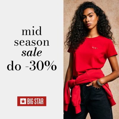 Promocja Mid season sale do -30% Mid season sale do -30%