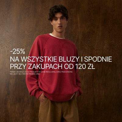 -25% na wszystkie bluzy i spodnie w Diverse!