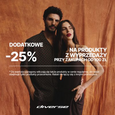Wyprzedaż w Diverse trwa, a to nie koniec dobrych wiadomości!