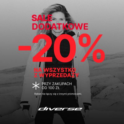 SALE – dodatkowe 20% rabatu na produkty już przecenione