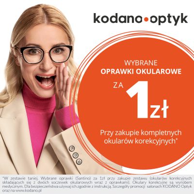 KODANO Optyk – Oprawki za 1 zł