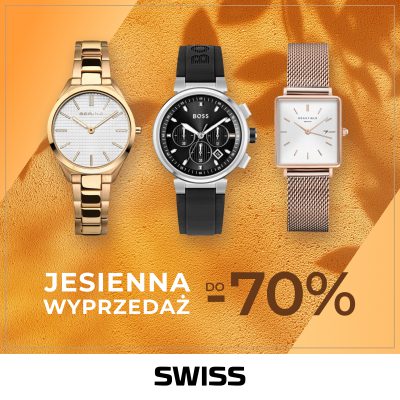 Promocja Jesienna Wyprzedaż już trwa – Zegarki do -70% Jesienna Wyprzedaż już trwa – Zegarki do -70%