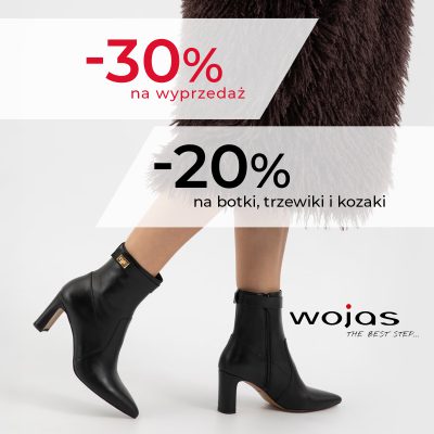 -30% na wyprzedaż / -20% na botki, trzewiki i kozaki