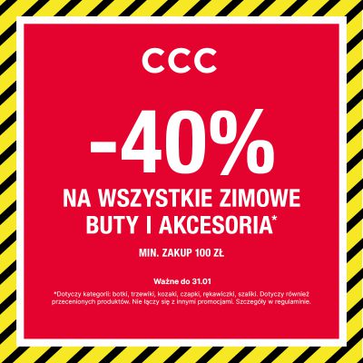 Mega okazja! -40% na całą kolekcję zimową!