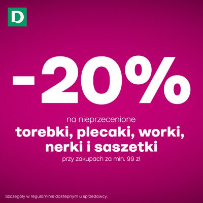 – 20% na torebki i plecaki w Deichmann