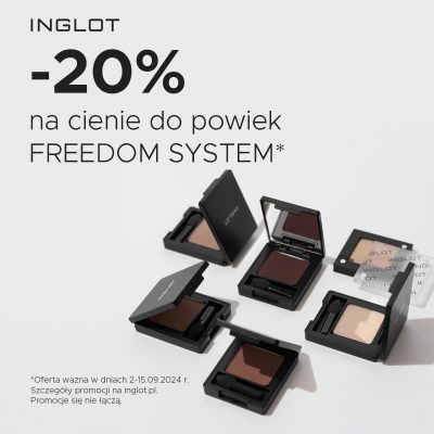 -20% na cienie do powiek FREEDOM SYSTEM*