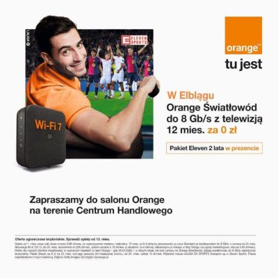 Orange Światłowód do 8 Gb/s z telewizją w superofercie.