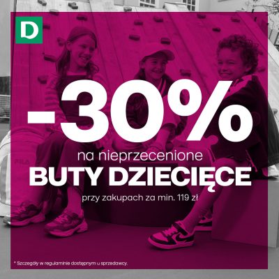 -30% na buty dziecięce