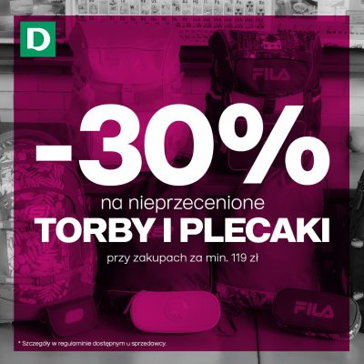 -30% na torby i plecaki