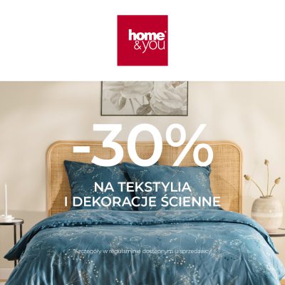 home&you – 30% na tekstylia i dekoracje ścienne