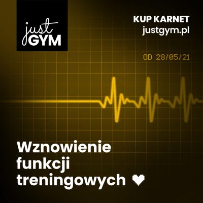 Promocja Ponowne otwarcie JustGym Ponowne otwarcie JustGym