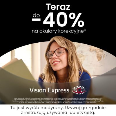 Do 40% zniżki na okulary korekcyjne