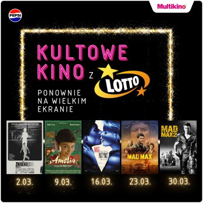 Kultowe Kino z Lotto w Multikinie. Pięć legendarnych filmów powraca na wielki ekran w marcu.