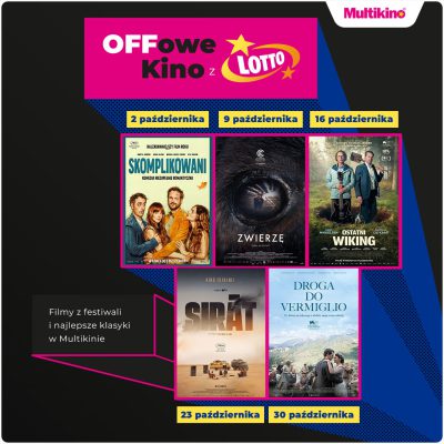 Pięć filmów w październiku na „OFFowym Kinie z Lotto” w Multikinie!
