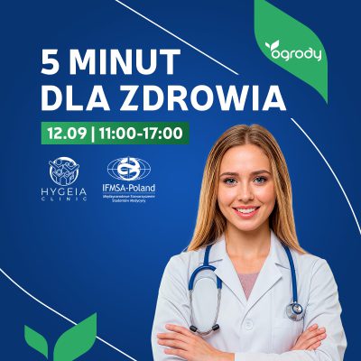 5 Minut dla Zdrowia w CH Ogrody. Bezpłatne badania i warsztaty