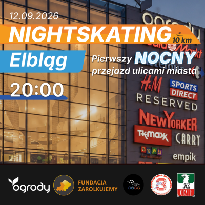 Nightskating Elbląg: rolki, rowery i… bajkowe przebrania w Ogrodach!