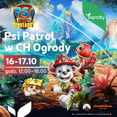 Psi Patrol w CH Ogrody. Spotkaj ulubionych bohaterów na żywo!