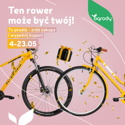 Ten rower może być Twój, a Twój obecny … odzyska blask! Wielki konkurs i darmowe akcje w Ogrodach!