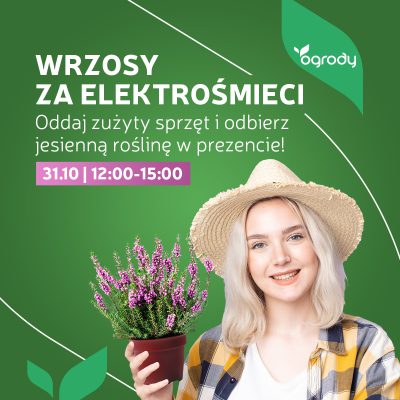 Wrzosy za elektrośmieci w CH Ogrody! Mały gest, wielka zmiana!