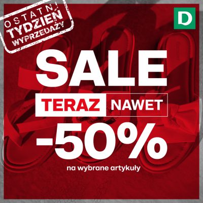 OSTATNI TYDZIEŃ WYPRZEDAŻY!