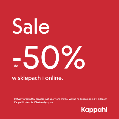 Sale do -50% w sklepach i online.