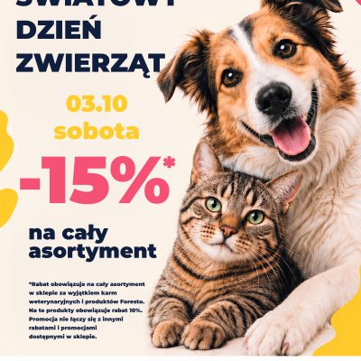 ŚWIATOWY DZIEŃ ZWIERZĄT świętujemy razem!