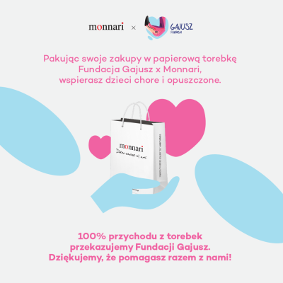 Promocja Akcja charytatywna Fundacja Gajusz x Monnari Akcja charytatywna Fundacja Gajusz x Monnari