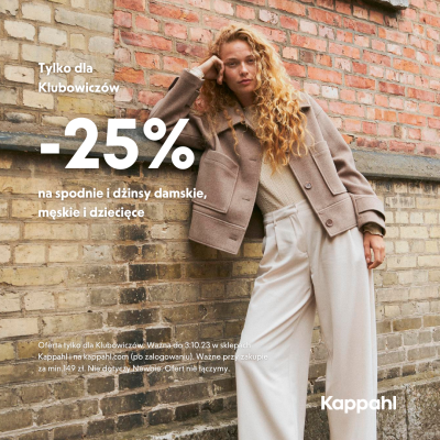 Kappahl – 25% zniżki na wszystkie spodnie i dżinsy