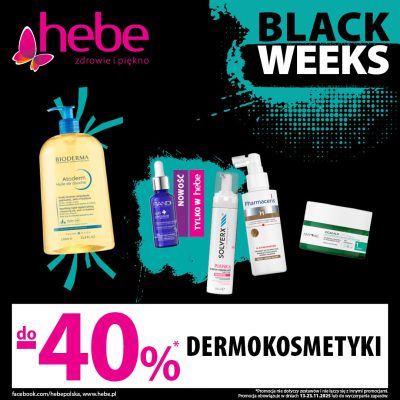 Promocja BLACKWEEKS_DERMOKOSMETYKI do -40% BLACKWEEKS_DERMOKOSMETYKI do -40%