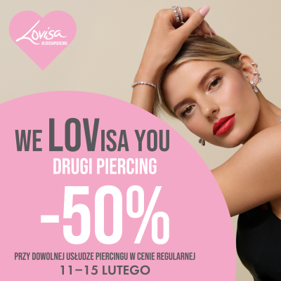 DRUGI PIERCING -50% w Lovisa