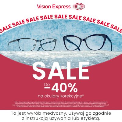 Vision Express – Zimowa wyprzedaż okularów korekcyjnych do -40%