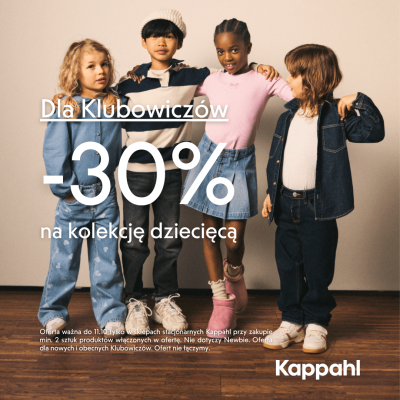 Dla Klubowiczów -30% na kolekcję dziecięcą​ Kappahl
