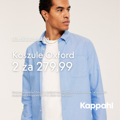 Dla Klubowiczów: koszule Oxford 2 za 279,99