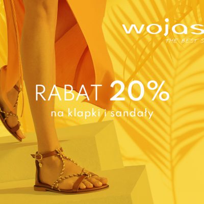 Promocja -20% rabatu na klapki i sandały w WOJAS -20% rabatu na klapki i sandały w WOJAS