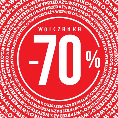 Promocja Wyprzedaż do -70% w butiku Wólczanka! Wyprzedaż do -70% w butiku Wólczanka!